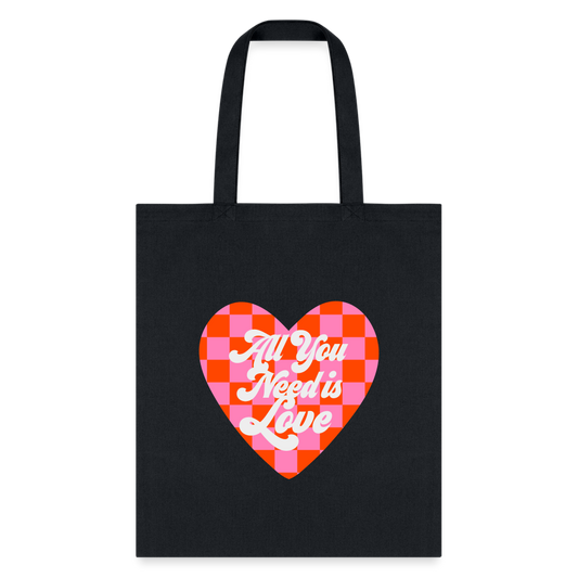 All You Need Is Love Tote Bag - black