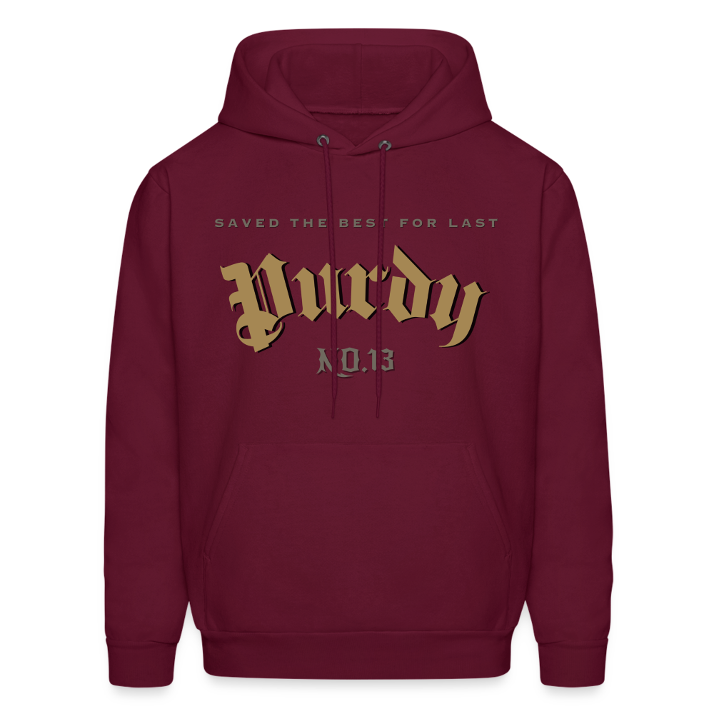 Saved the Best for Last Purdy Men's Hoodie - burgundy