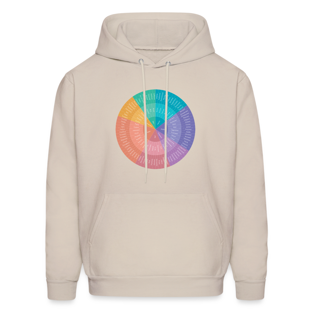 Emotional Wheel Men's Hoodie - Sand