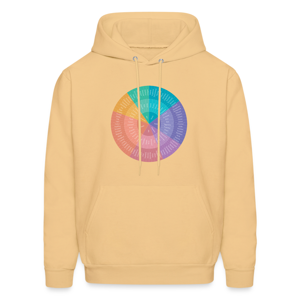 Emotional Wheel Men's Hoodie - light yellow