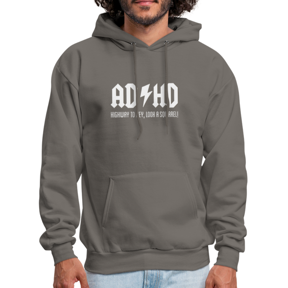 ADHD Squirrel! Men's Hoodie - asphalt gray