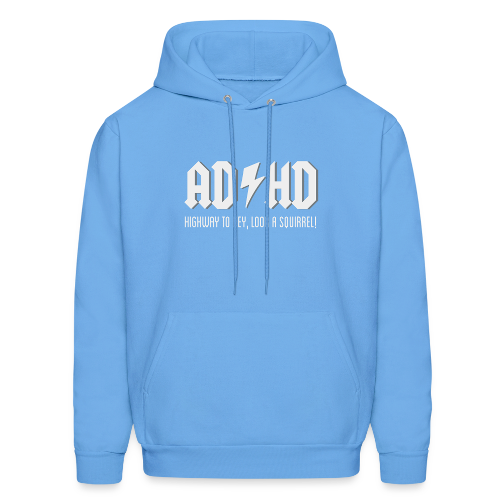 ADHD Squirrel! Men's Hoodie - carolina blue