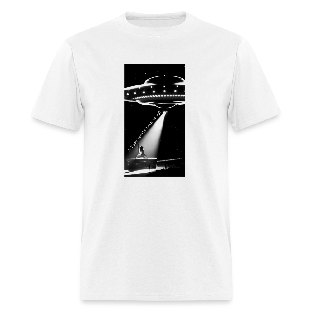 Beam Me Up Down Bad TTPD Taylor Swift Unisex Classic T-Shirt - white