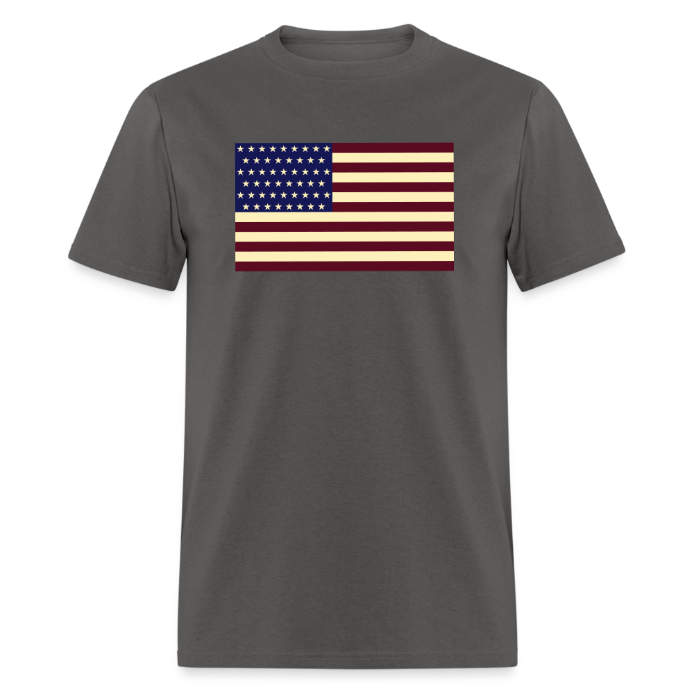 USA Flag Unisex Classic T-Shirt - charcoal