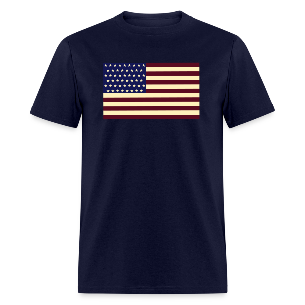 USA Flag Unisex Classic T-Shirt - navy