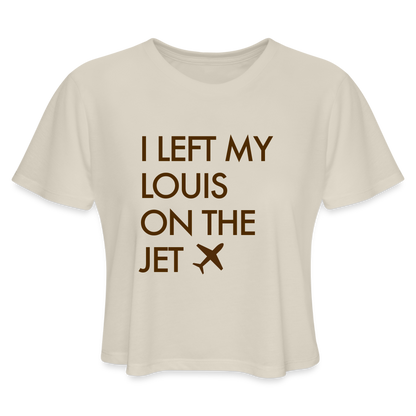 I left My Louis on the Jet Women's Cropped T-Shirt - dust