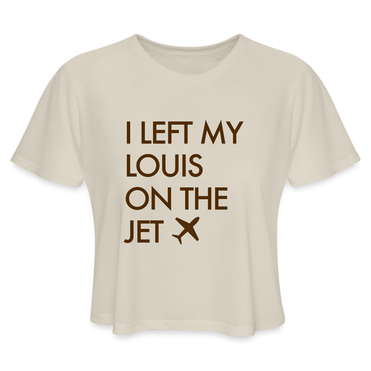 I left My Louis on the Jet Women's Cropped T-Shirt - dust