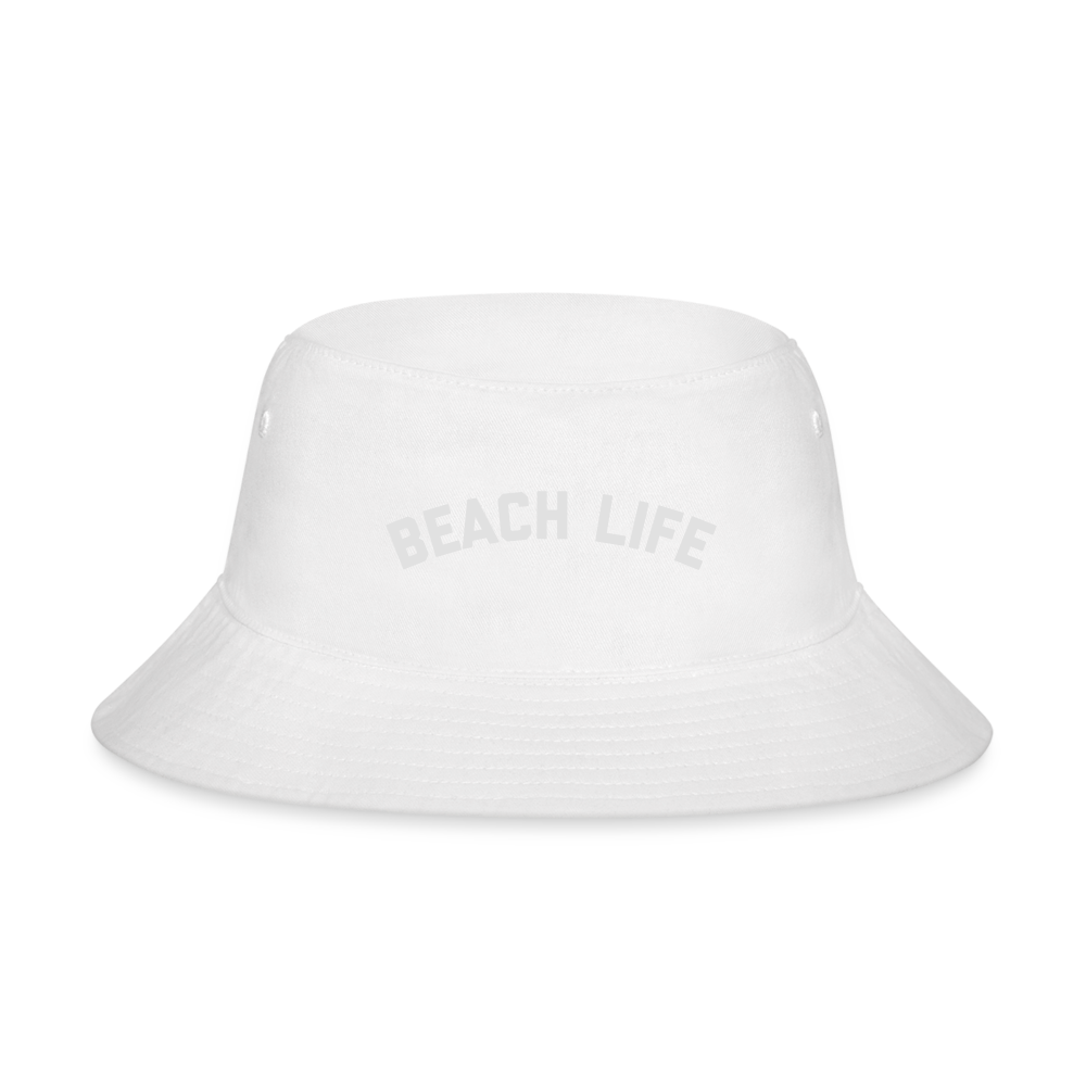 Beach Life Bucket Hat - white