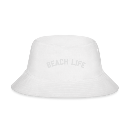 Beach Life Bucket Hat - white