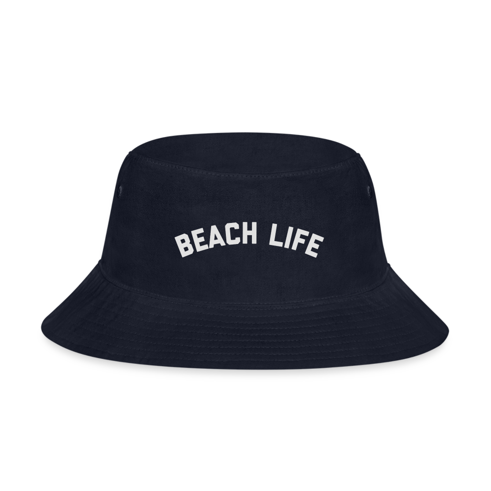 Beach Life Bucket Hat - navy