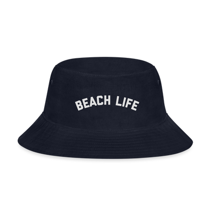 Beach Life Bucket Hat - navy