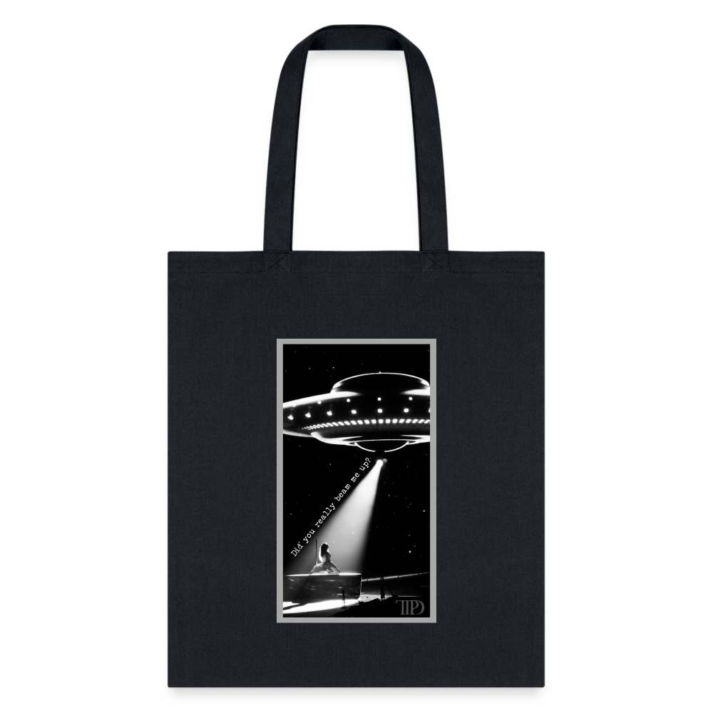 Beam Me Up Down Bad TTPD Taylor Swift Tote Bag - black