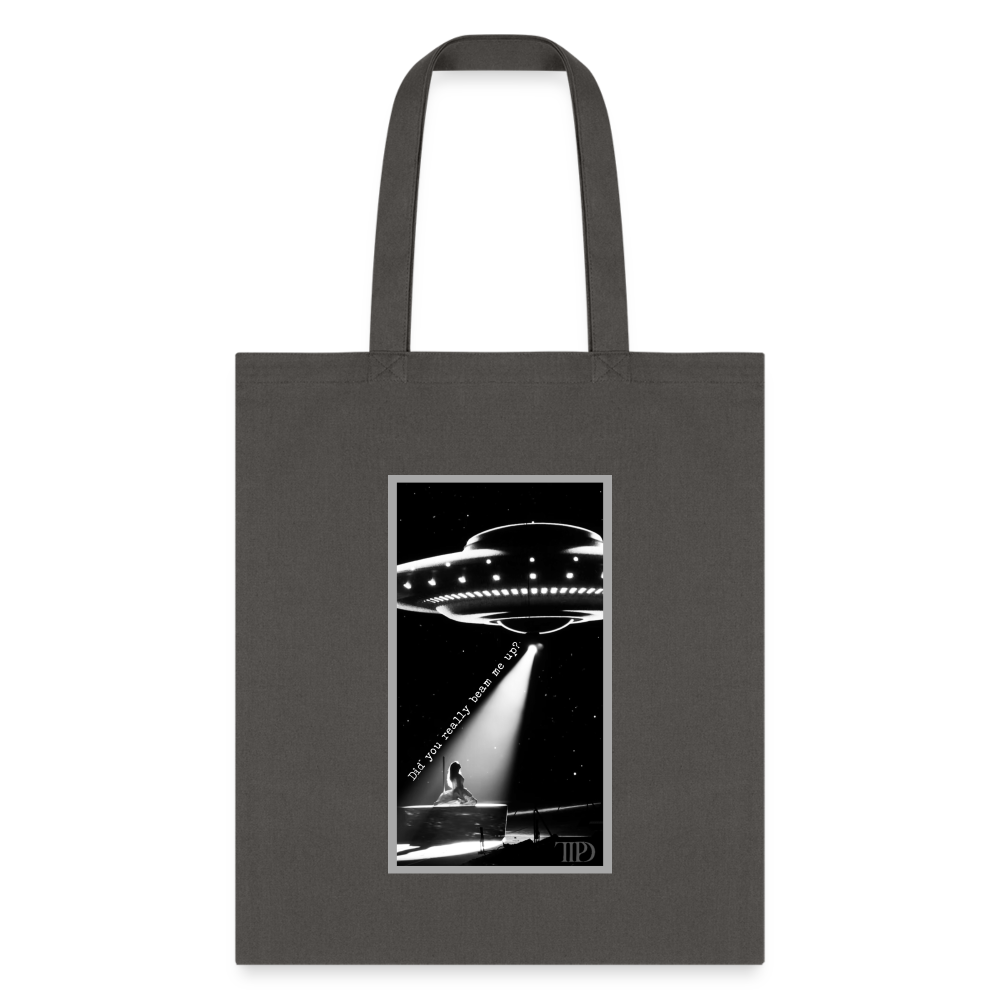 Beam Me Up Down Bad TTPD Taylor Swift Tote Bag - charcoal