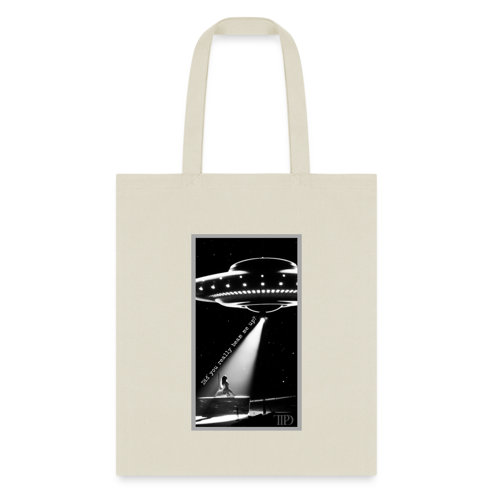 Beam Me Up Down Bad TTPD Taylor Swift Tote Bag - natural