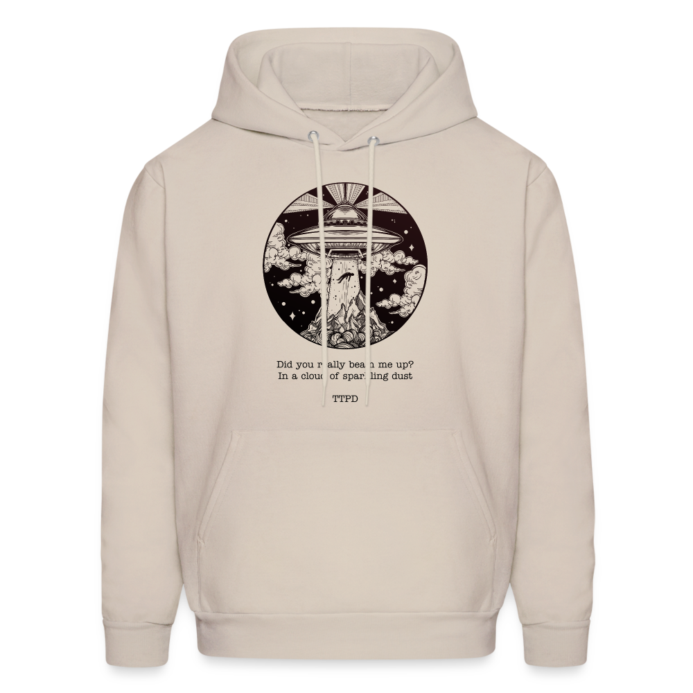 Did You Really Beam Me Up Down Bad Taylor Swift TTPD Men's Hoodie - Sand