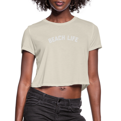 Beach Life Women's Cropped T-Shirt - dust