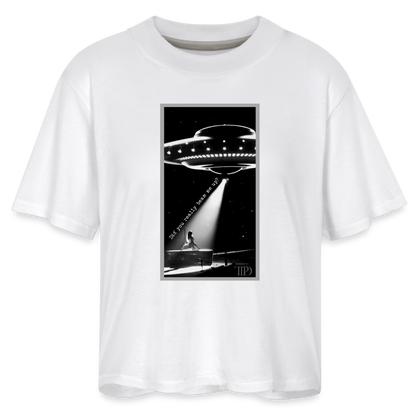 Down Bad Taylor TTPD Women's Boxy Tee - white