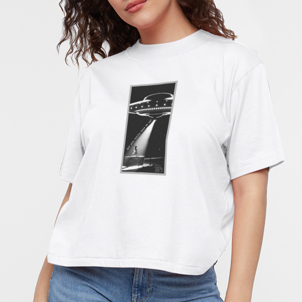 Down Bad Taylor TTPD Women's Boxy Tee - white