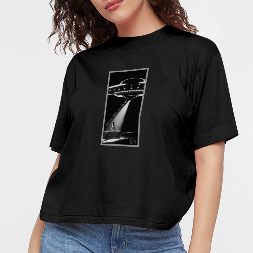 Down Bad Taylor TTPD Women's Boxy Tee - black