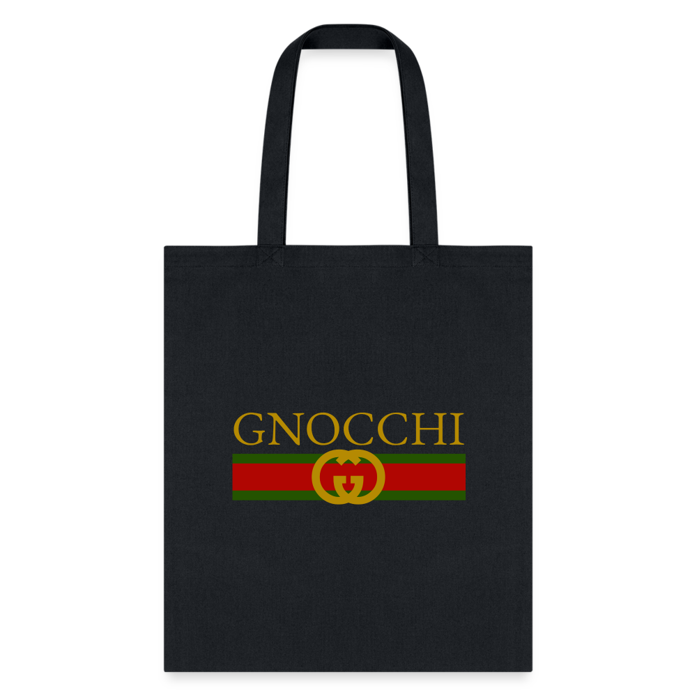 Gnocci Gucci Tote Bag - black