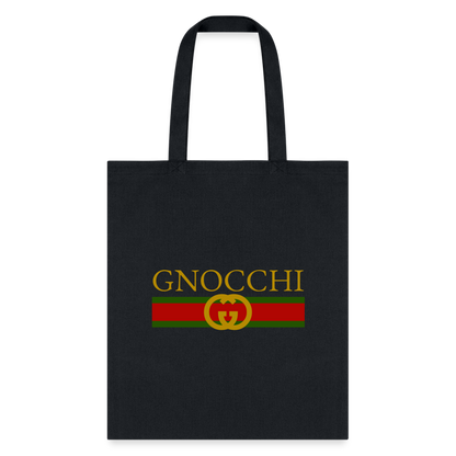 Gnocci Gucci Tote Bag - black