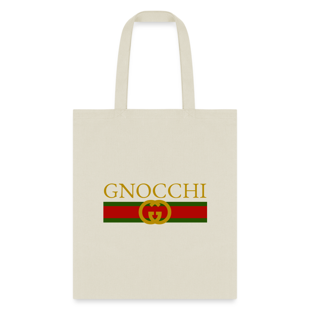 Gnocci Gucci Tote Bag - natural