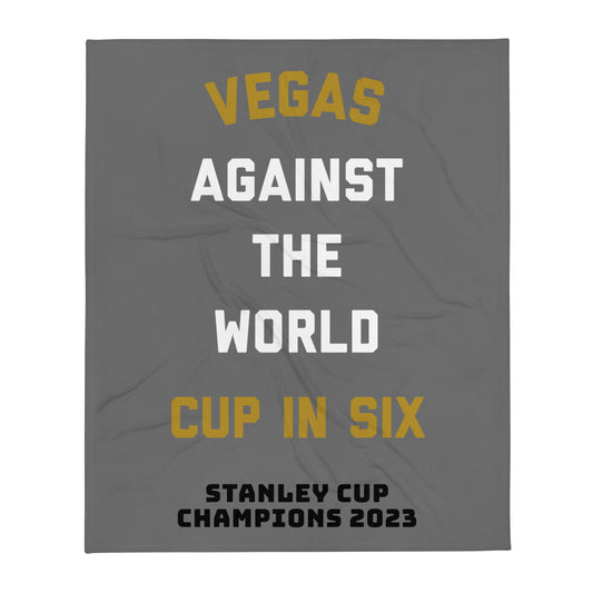 Vegas Against the World Cup in Six Throw Blanket