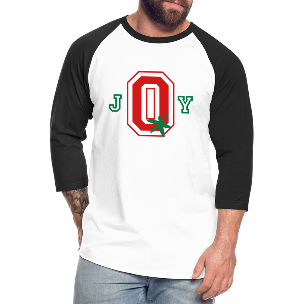 J-O-Y Ohio Football Baseball T-Shirt - white/black