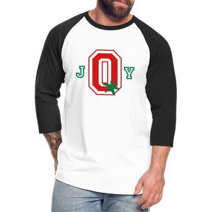 J-O-Y Ohio Football Baseball T-Shirt - white/black