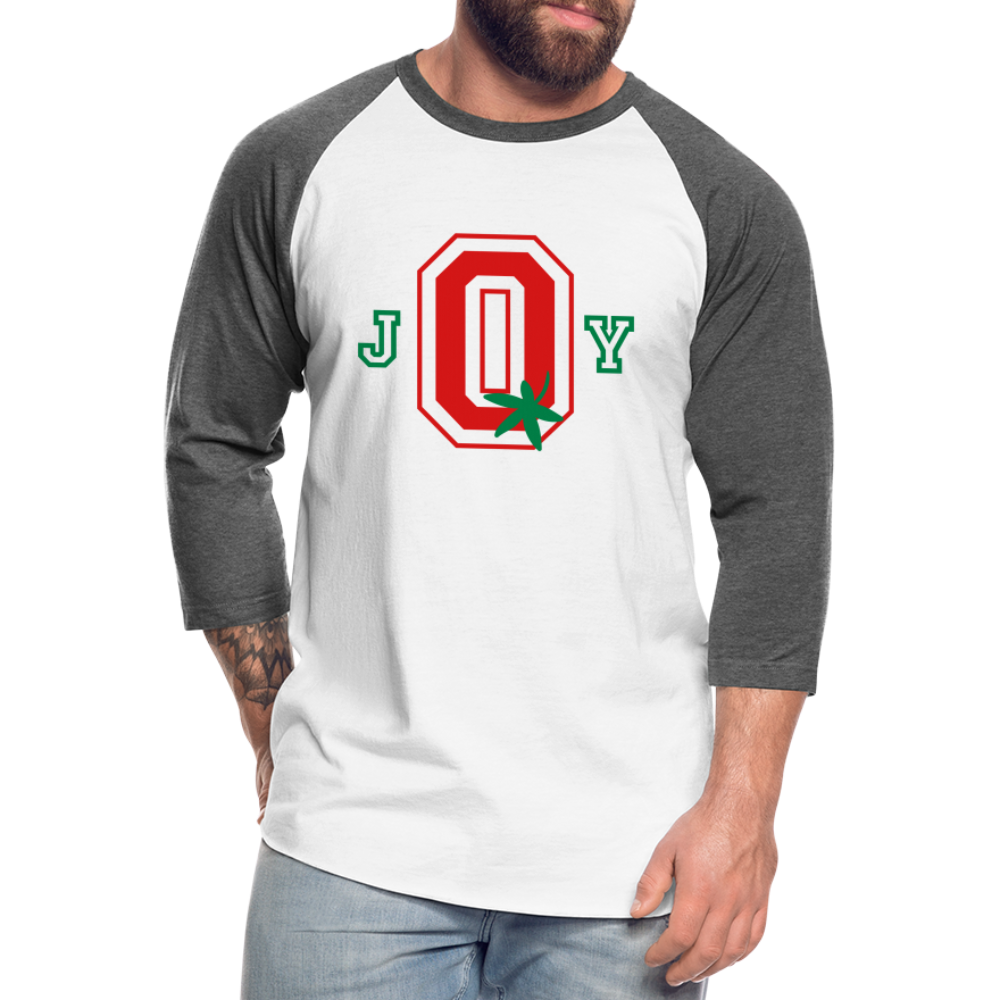 J-O-Y Ohio Football Baseball T-Shirt - white/charcoal