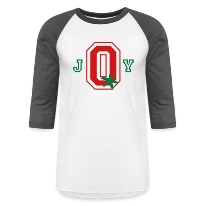 J-O-Y Ohio Football Baseball T-Shirt - white/charcoal