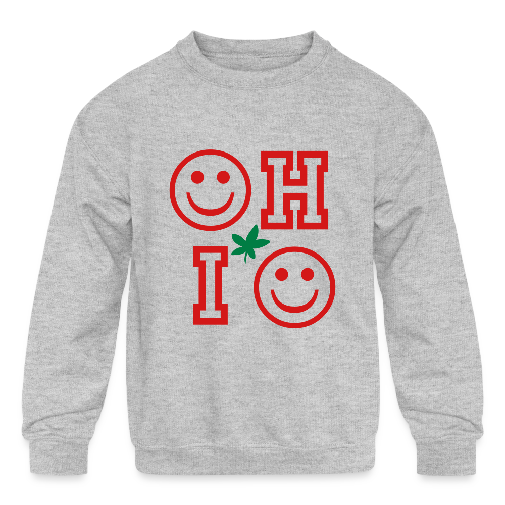 OHIO Kids' Crewneck Sweatshirt - heather gray