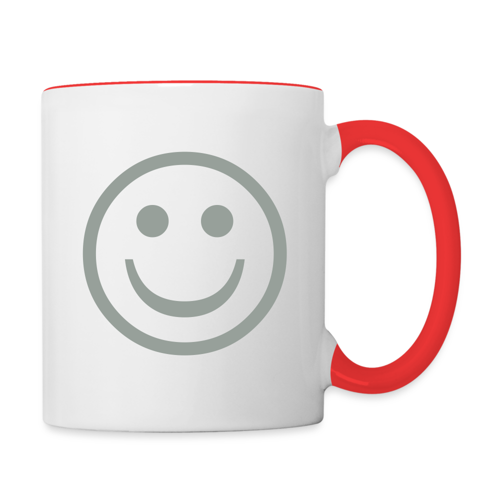 OHIO Smile Contrast Coffee Mug - white/red