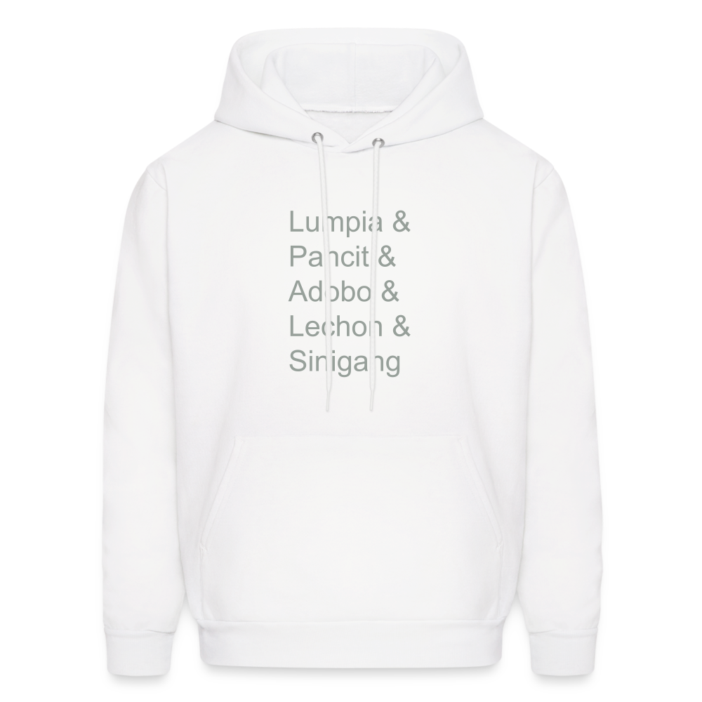 Lumpia & Pancit & Adobo Unisex Crewneck Sweatshirt - white