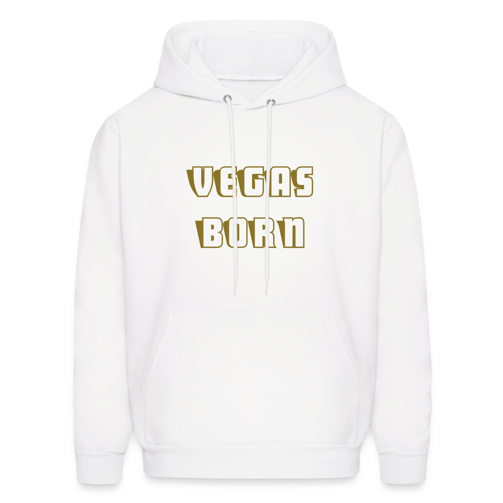 Vegas Born Men's Hoodie - white