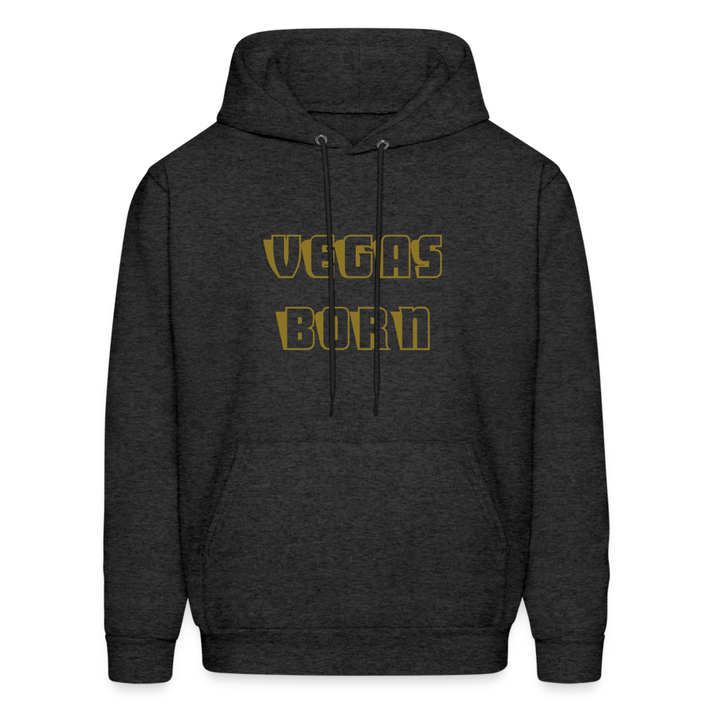 Vegas Born Men's Hoodie - charcoal grey