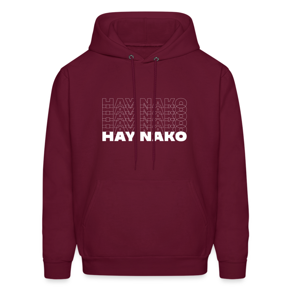 Hay Nako Men's Hoodie - burgundy
