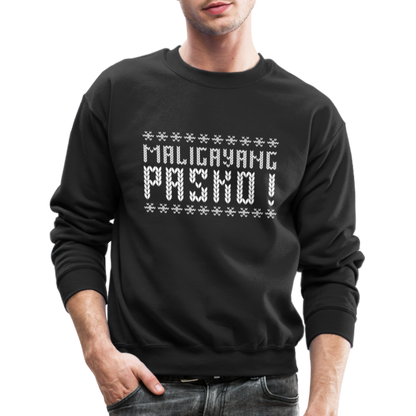 Maligayang Pasko! Ugly Crewneck Sweatshirt - black