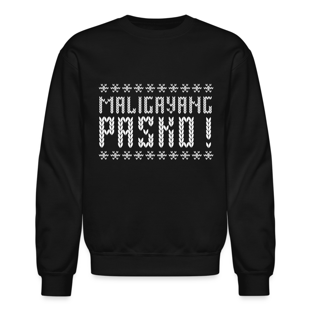 Maligayang Pasko! Ugly Crewneck Sweatshirt - black