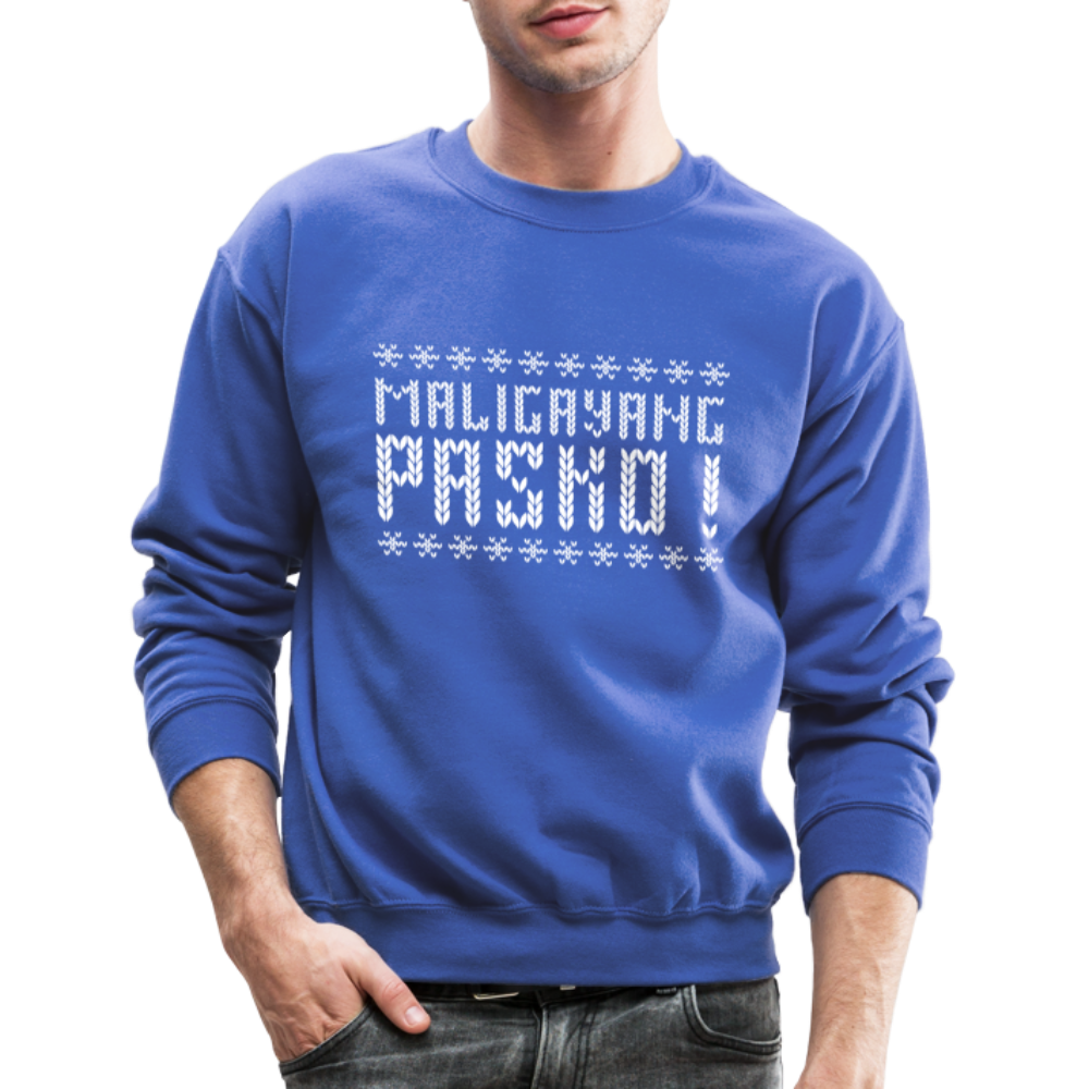 Maligayang Pasko! Ugly Crewneck Sweatshirt - royal blue