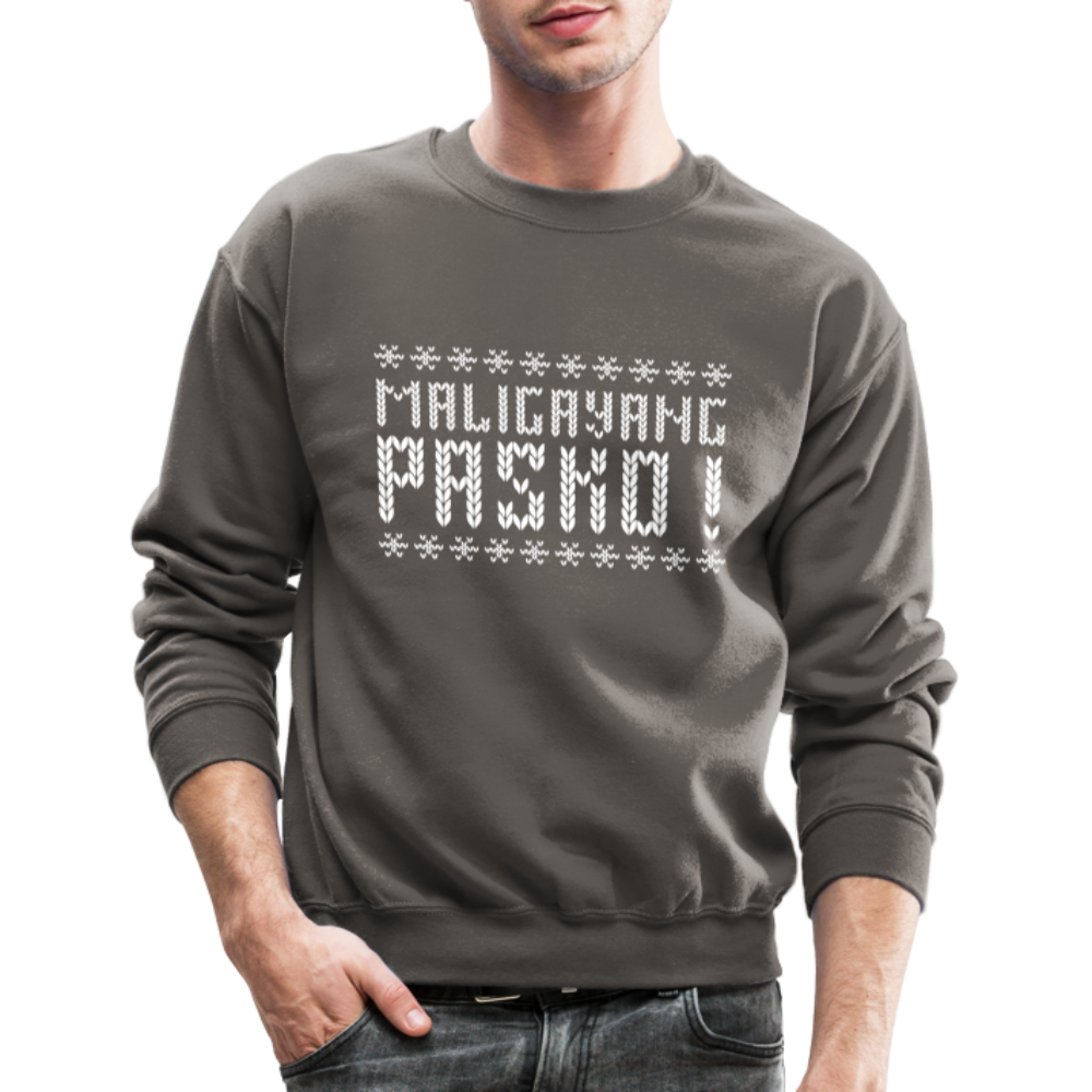 Maligayang Pasko! Ugly Crewneck Sweatshirt - asphalt gray
