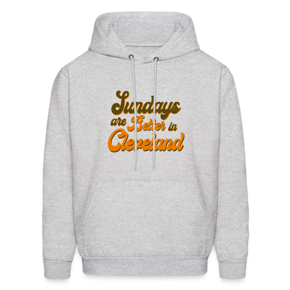 Sundays are Better in Cleveland Men's Hoodie - ash 