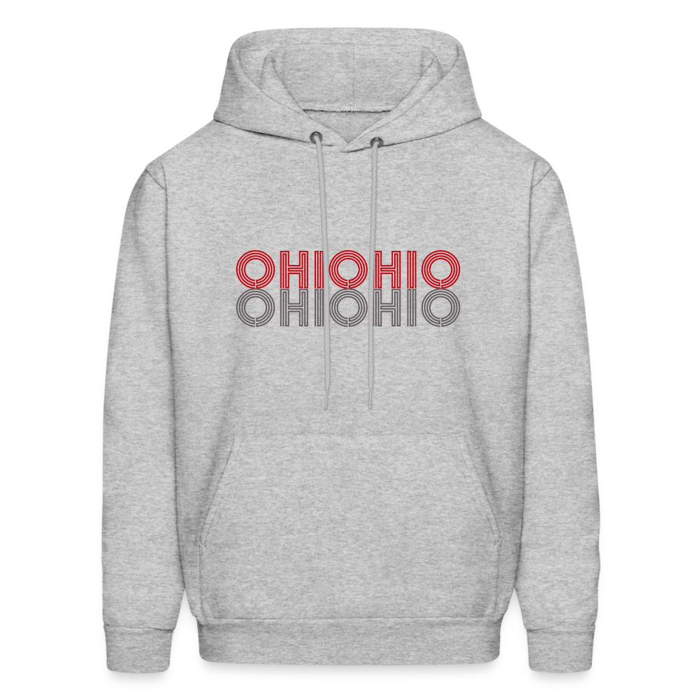 Retro OHIO 70s Men's Hoodie - heather gray