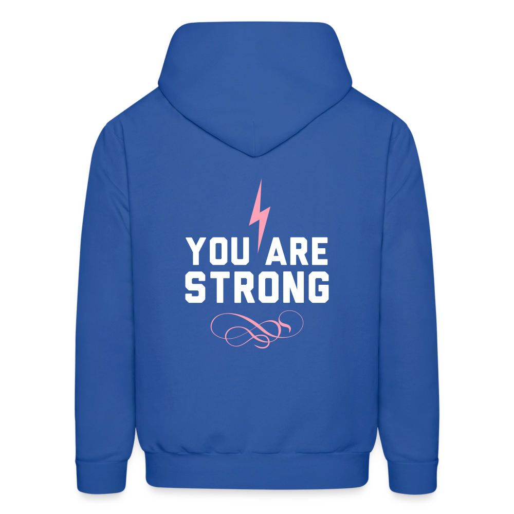 You Are Strong Bolt Hoodie - royal blue