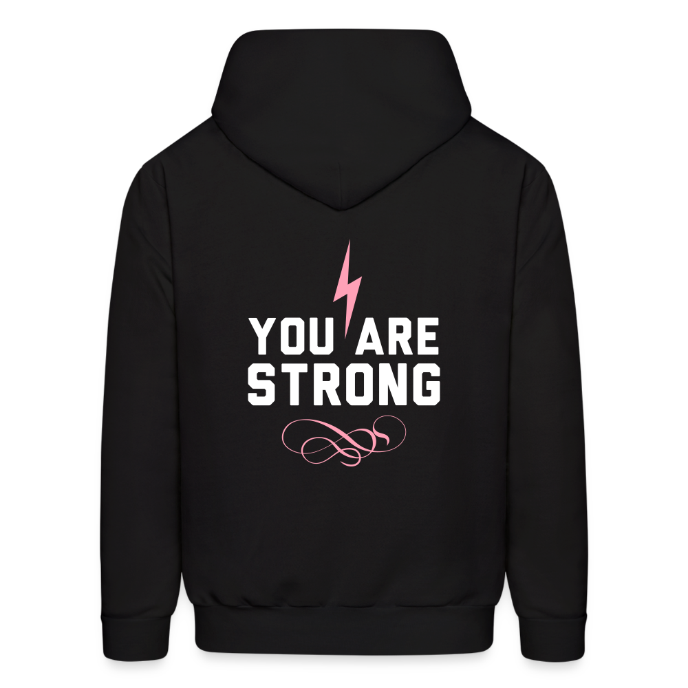 You Are Strong Bolt Hoodie - black