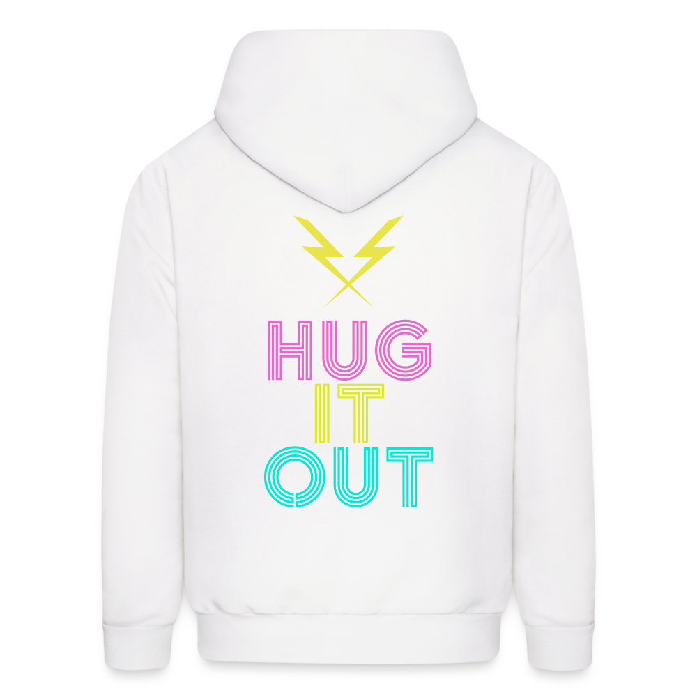 Hug it Out Men's Hoodie - white