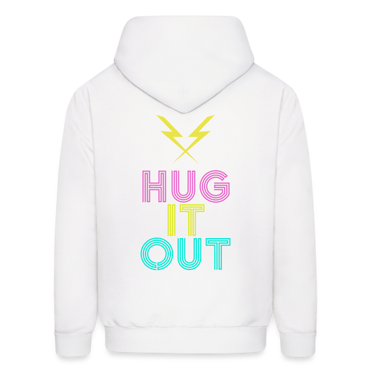 Hug it Out Men's Hoodie - white