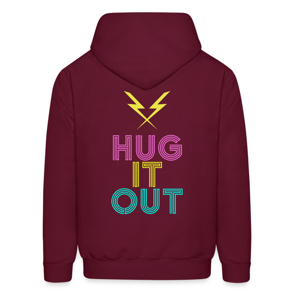 Hug it Out Men's Hoodie - burgundy