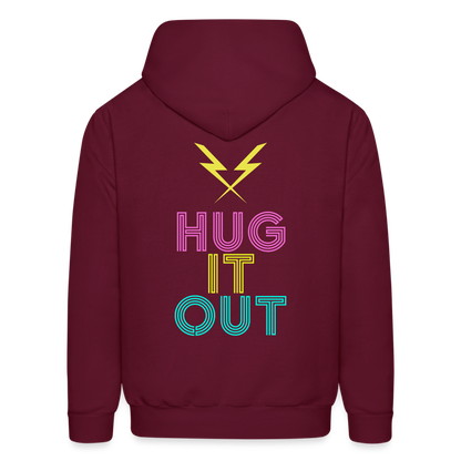 Hug it Out Men's Hoodie - burgundy