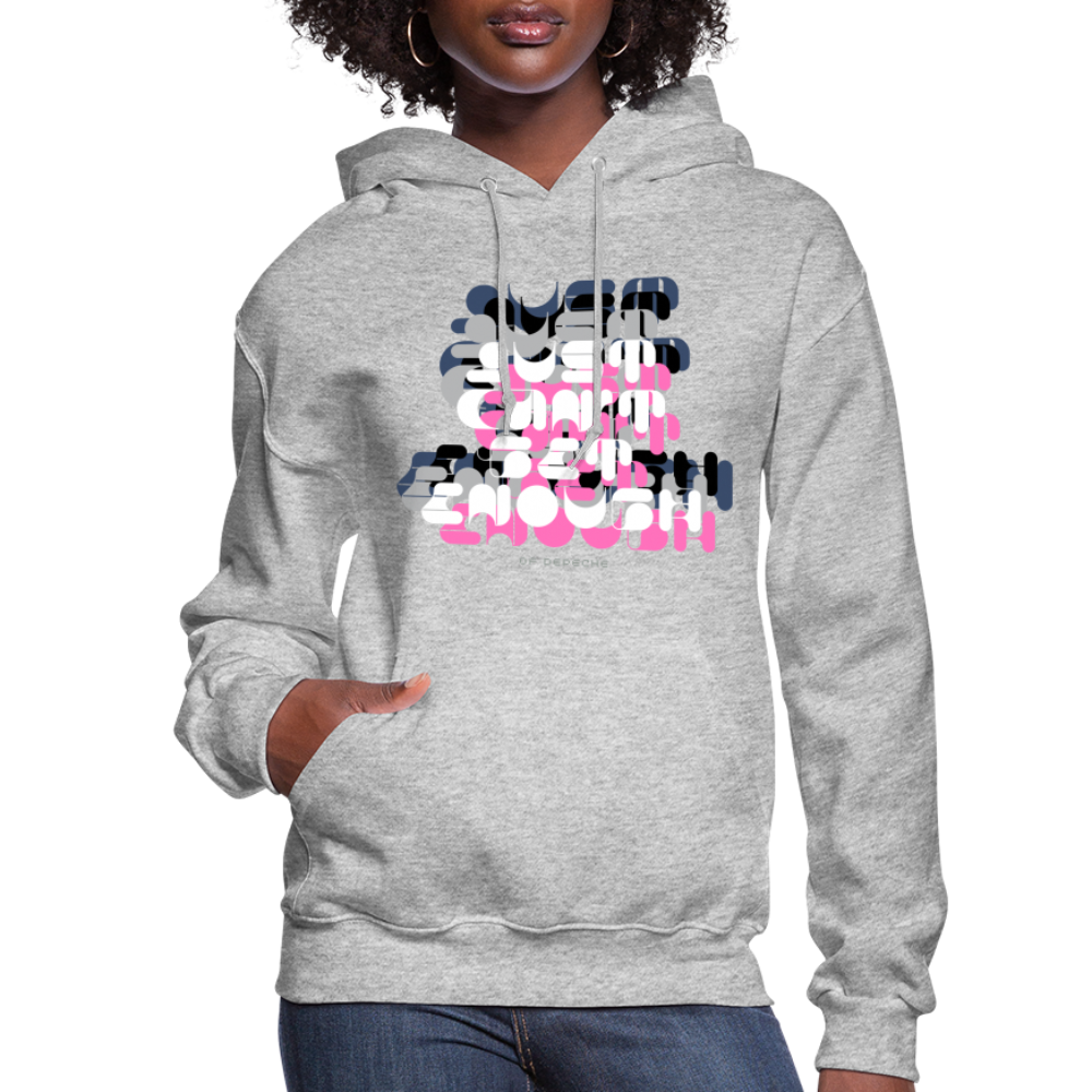 Just can't Get Enough DM 80s Pop Art Women's Hoodie - heather gray